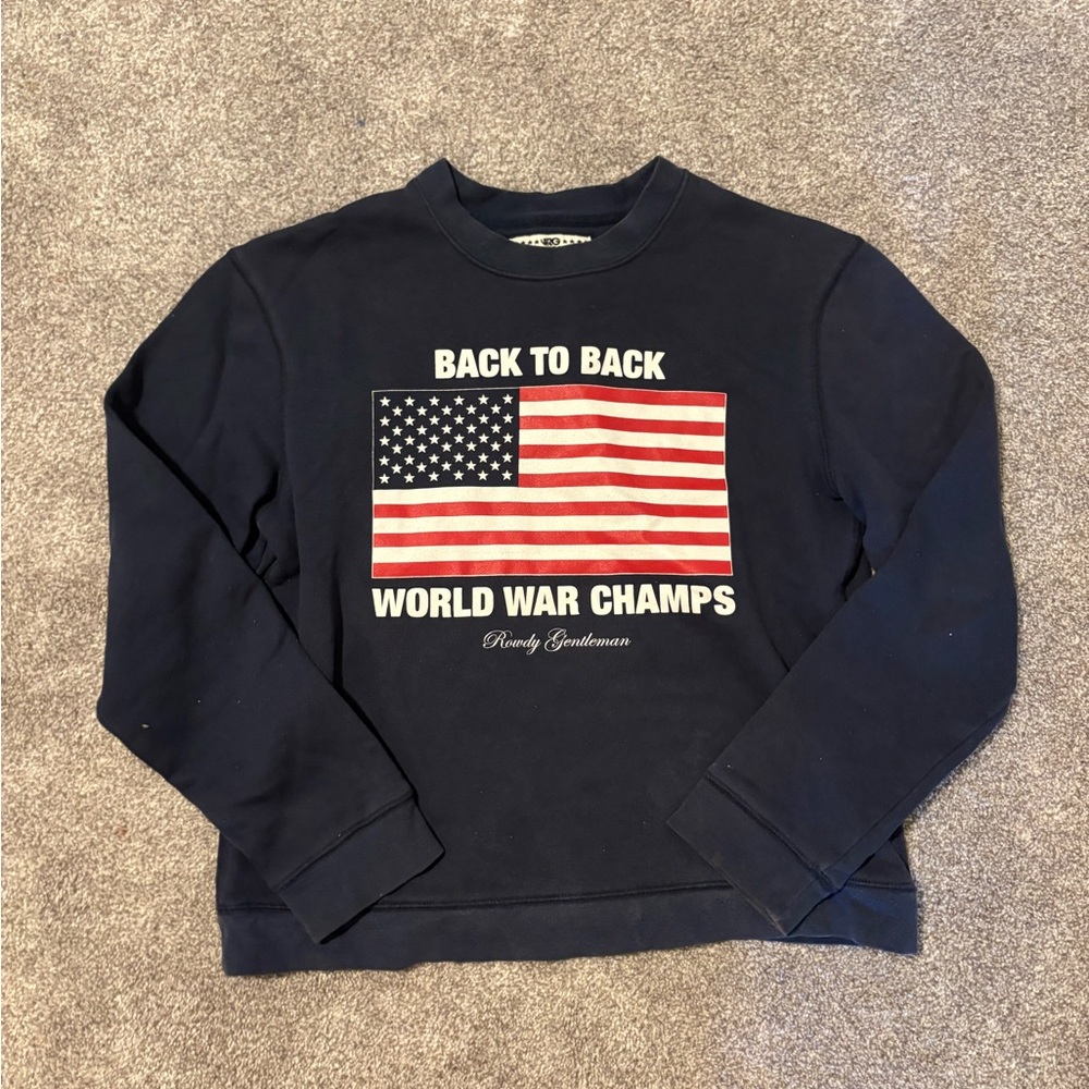 Beverly Hills Gentleman Navy Crewneck Sweater